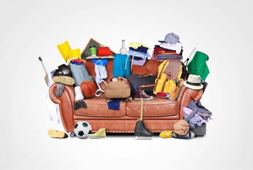 Local team handling council large item collection at a residential property