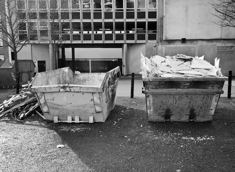Local rubbish removal team clearing household waste and bulky items