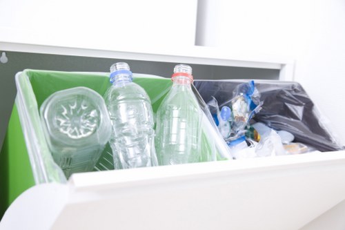 Local waste removal service collecting mixed rubbish and recyclables
