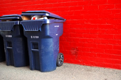 Team collecting bulky household waste from a local property