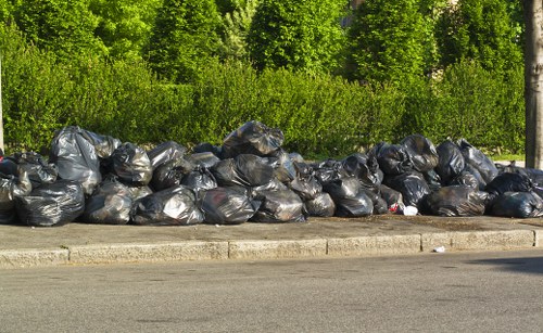 Mattress and furniture waste prepared for council large item collection