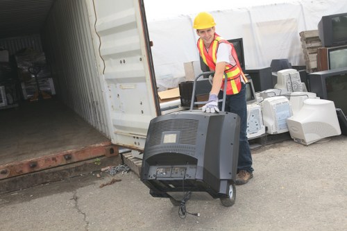 Litter clearance and waste removal service handling bags and loose debris