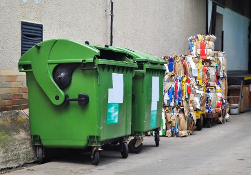Final cleared garage space ready for reuse after waste removal