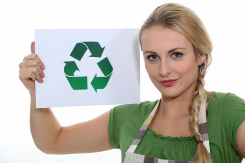 Prepared rubbish, garden waste, and bulky items ready for local collection