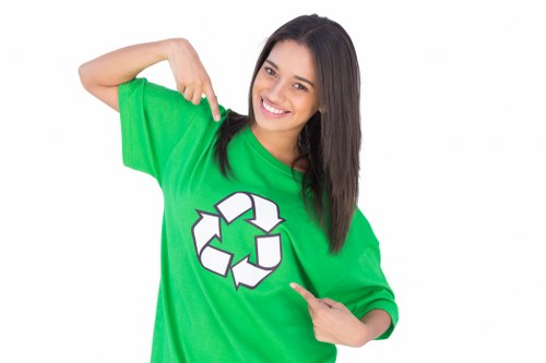 Waste removal crew handling garden and household clear-out materials