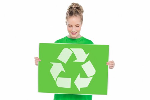 Local team collecting waste from a residential property